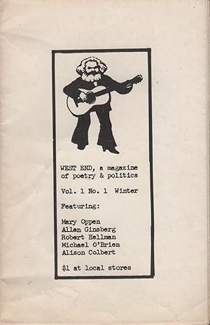 Image du vendeur pour WEST END: A Magazine of Poetry & Politics - Vol. 1 No. 1 Winter 1971 mis en vente par Brian Cassidy Books at Type Punch Matrix