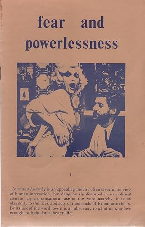 FEAR AND POWERLESSNESS