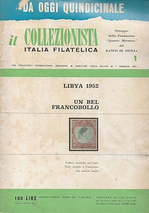 Immagine del venditore per Il Collezionista, Italia Filatelica n.1- 1964 venduto da Biblioteca di Babele