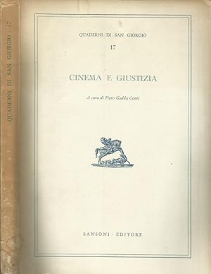 Imagen del vendedor de Cinema e Giustizia a la venta por Biblioteca di Babele