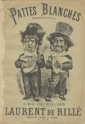 Immagine del venditore per Pattes Blanches Oprette en Un acte Paroles de Marc Constantin et Coron . Partition Chant et Piano Rduite par l'Auteur. [Piano-vocal score] venduto da J & J LUBRANO MUSIC ANTIQUARIANS LLC