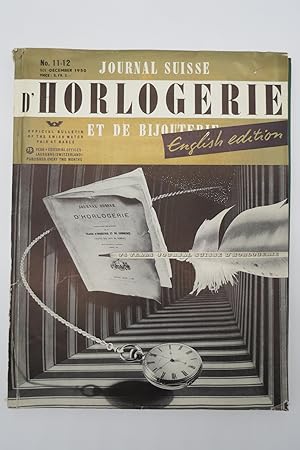 JOURNAL SUISSE D'HORLOGERIE ET DE BIJOUTERIE, ENGLISH EDITION, DECEMBER 1950