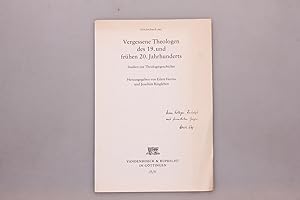 SONDERDRUCK AUS VERGESSENE THEOLOGEN DES 19. UND FRÜHEN 20. JAHRHUNDERTS.