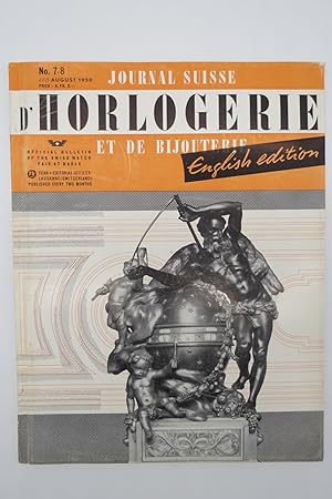 JOURNAL SUISSE D'HORLOGERIE ET DE BIJOUTERIE, ENGLISH EDITION, AUGUST 1950