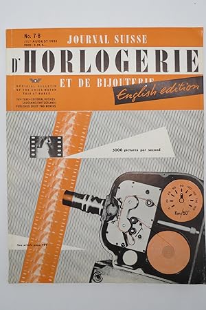 JOURNAL SUISSE D'HORLOGERIE ET DE BIJOUTERIE, ENGLISH EDITION, AUGUST 1951