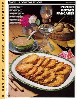 McCall's Cooking School Recipe Card: Vegetables 8 - Potato Pancakes With Rosy Applesauce : Replac...