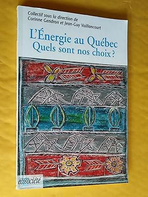Bild des Verkufers fr L.nergie au Qubec: quels sont nos choix? zum Verkauf von Claudine Bouvier