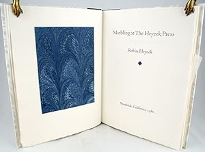 Seller image for Marbling at the Heyeck Press for sale by Bromer Booksellers, Inc., ABAA