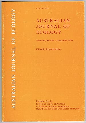 Australian Journal of Ecology, Volume 5, Number 3, September 1980