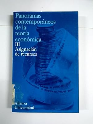 Image du vendeur pour Panoramas contemporneos de la teora econmica, III. Asignacin de recursos mis en vente par Libros Ambig