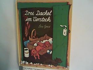 Imagen del vendedor de Drei Dackel im Versteck. a la venta por ANTIQUARIAT FRDEBUCH Inh.Michael Simon