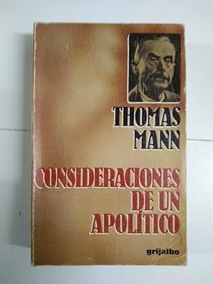 Imagen del vendedor de Consideraciones de un apoltico a la venta por Libros Ambig