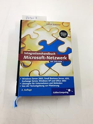 Bild des Verkufers fr Integrationshandbuch Microsoft-Netzwerk Windows Server 2003, Small Business Server 2003, ADS, Exchange Server, Windows XP und Office 2003 (Galileo Computing) zum Verkauf von Versand-Antiquariat Konrad von Agris e.K.