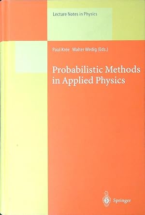 Bild des Verkufers fr Probabilistic Methods in Applied Physics zum Verkauf von Librodifaccia