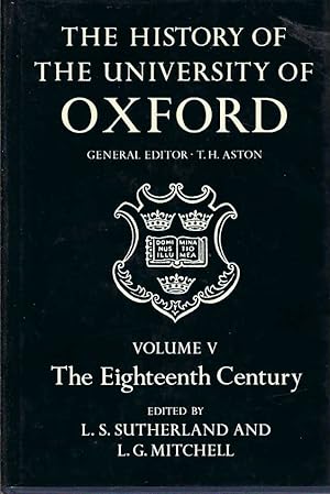 Immagine del venditore per History of the University of Oxford, The: Vol. V : The Eighteenth Century venduto da Elizabeth's Bookshops