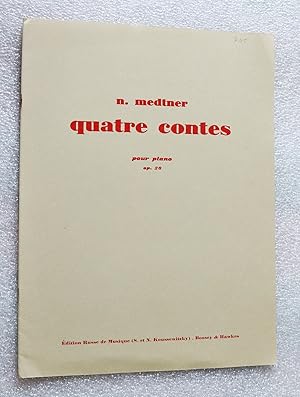 Seller image for Quatre Contes pour Piano (Four Tales for Piano) Opus 26 for sale by Cotswold Valley Books