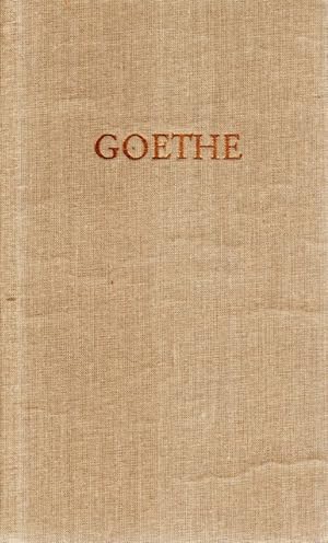 Image du vendeur pour Goethes Werke in zwlf Bnden. 1. Bd.: Gedichte I mis en vente par Antiquariat Jterbook, Inh. H. Schulze