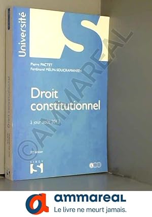 Imagen del vendedor de Droit constitutionnel. Pactet - 32e d. a la venta por Ammareal