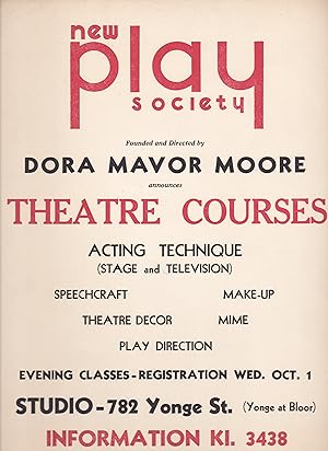 New Play Society Theatre Courses