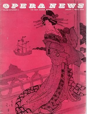 Seller image for Opera News: Volume 30, No. 9; January 1, 1966 for sale by Dorley House Books, Inc.