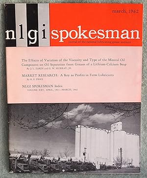 Seller image for NLGI Spokesman March 1962 for sale by Argyl Houser, Bookseller