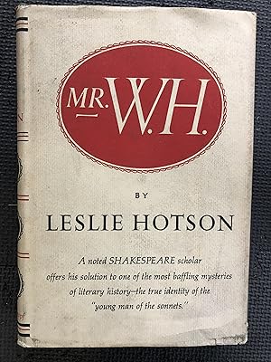 Seller image for Mr W. H. for sale by Cragsmoor Books