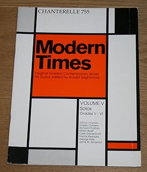 Imagen del vendedor de Modern times volume 5 Solos Grades 5 - 6. Original grated Contemporary Works for Guitar. a la venta por Antiquariat Gallenberger