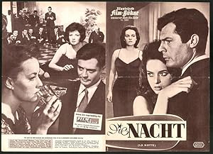 Seller image for Filmprogramm IFB Nr. 5884, Die Nacht, Jeanne Moreau, Marcello Mastroianni, Regie: Michelangelo Antonioni for sale by Bartko-Reher