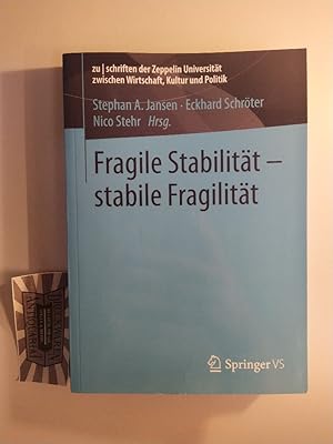 Seller image for Fragile Stabilitt - stabile Fragilitt. for sale by Druckwaren Antiquariat