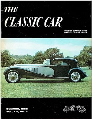 The Classic Car (Summer, 1966, Vol. XIV, No. 2)