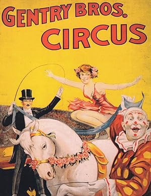 Gentry Bros Circus Clown Ringmaster Poster Repro Postcard
