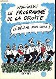 Bild des Verkufers fr Le Programme De La Droite zum Verkauf von RECYCLIVRE