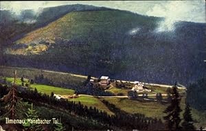 Künstler Ansichtskarte / Postkarte Manebach Ilmenau in Thüringen, Blick ins Manebacher Tal, WIRO ...