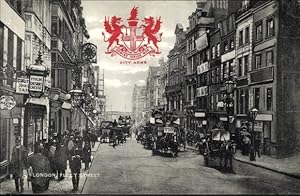 Ansichtskarte / Postkarte London City England, Fleet Street, City Arms - Tuck 2173