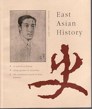 Bild des Verkufers fr East Asian History. Number 21. June 2001. zum Verkauf von Asia Bookroom ANZAAB/ILAB