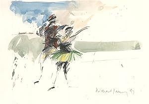 Seller image for Richard J.S. Young - 1997 Watercolour, Ballet Figures for sale by Sulis Fine Art