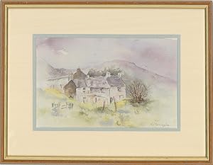 Val Hetherington - Contemporary Watercolour, Hillside Cottages