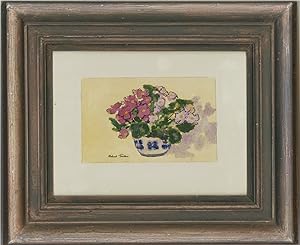 Robert Tucker - Contemporary Watercolour, Purple Flowers