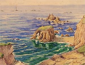 Bild des Verkufers fr John Baron - Mid 20th Century Watercolour, Enys Dodman Arch zum Verkauf von Sulis Fine Art