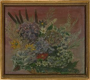 Seller image for M. Arthe - 1960 Oil, Vase of Flowers for sale by Sulis Fine Art