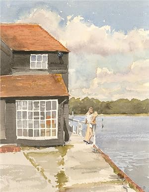 Bild des Verkufers fr Stewart Charles Hine (1928-2018) - Contemporary Watercolour, By the Lake zum Verkauf von Sulis Fine Art