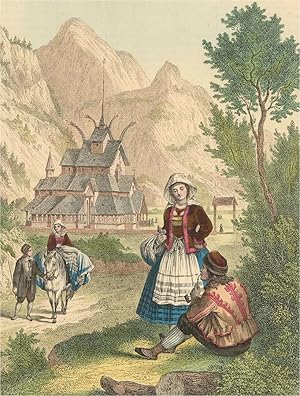 Four Mid 19th Century Aquatint - Fashions From Around The World