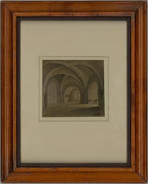 Percy William Justyne (1812â"1883) - 1973 Watercolour, Devereux Tower Interior