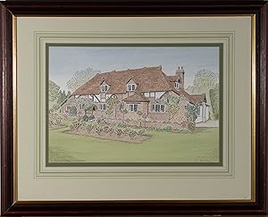 Robert Brock - 2002 Watercolour, Rose Tree Cottage