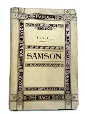 Seller image for Samson An Oratorio In Vocal Score for sale by World of Rare Books