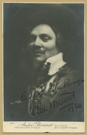 Bild des Verkufers fr Andr Brunot (1879-1973) - Jolie photo signe en 1932 zum Verkauf von PhP Autographs