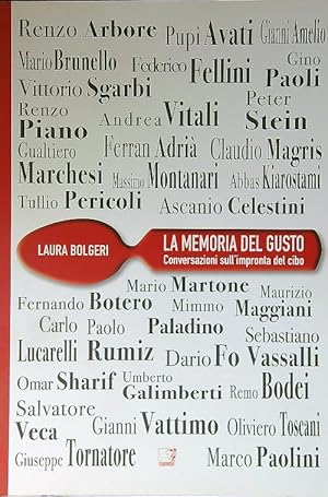 Bild des Verkufers fr La memoria del gusto. Conversazioni sull'impronta del cibo zum Verkauf von Librodifaccia