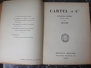 CARTEL et Cie . Caricatures inédites Politiques de 1926