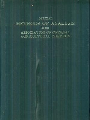 Seller image for Official methods of analysis A.O.A.C. for sale by Miliardi di Parole