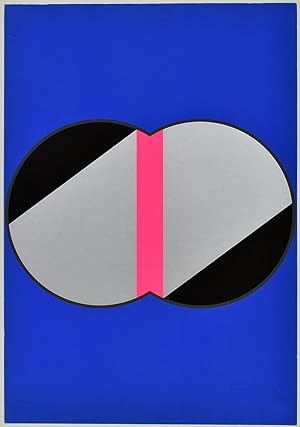 Op-Art-Komposition. [1970]. [Signierter Original-Farbsiebdruck / signed original color screenprint].